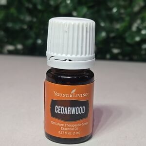 Young Living Cedarwood Essential Oil - Orange & White Bottle